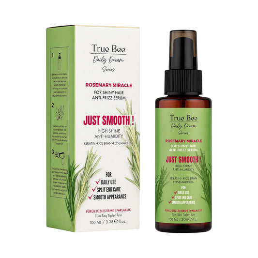 True Bee Rosemary Hair Serum – Leave-In Haarverzorging – Hydratatie, Glans & Anti-Frizz – Voor Alle Haartypes – 100 ml