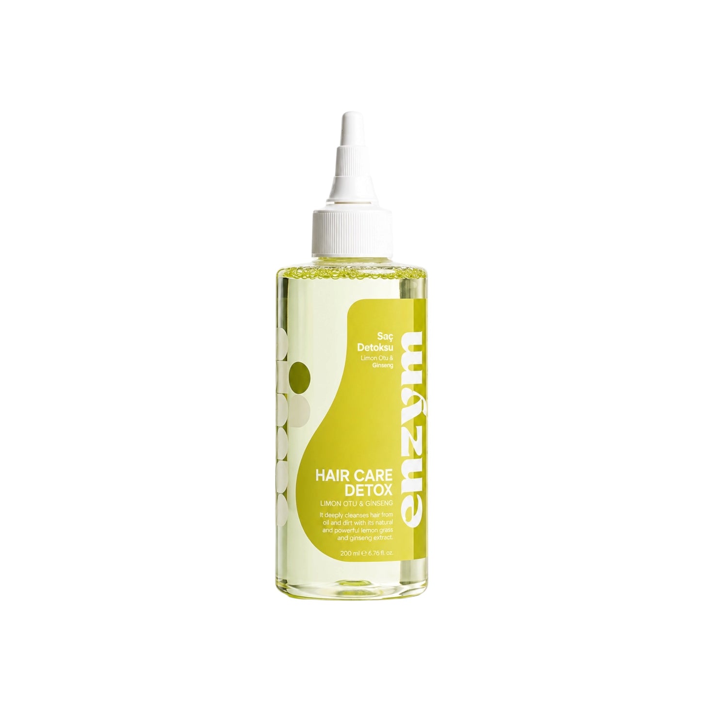 Enzym Hair Care Detox Lemongrass & Ginseng 200 ml – Leave-in Haartonic voor Alle Haartypen
