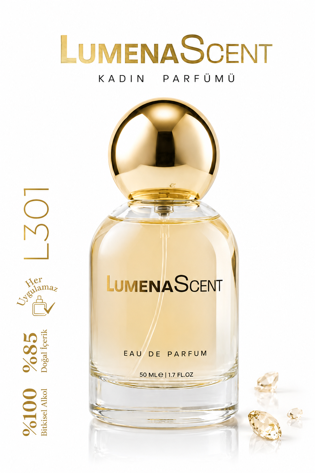 LumenaScent L301 Eau de Parfum Dames 50 ml – Warme & Elegante Geur