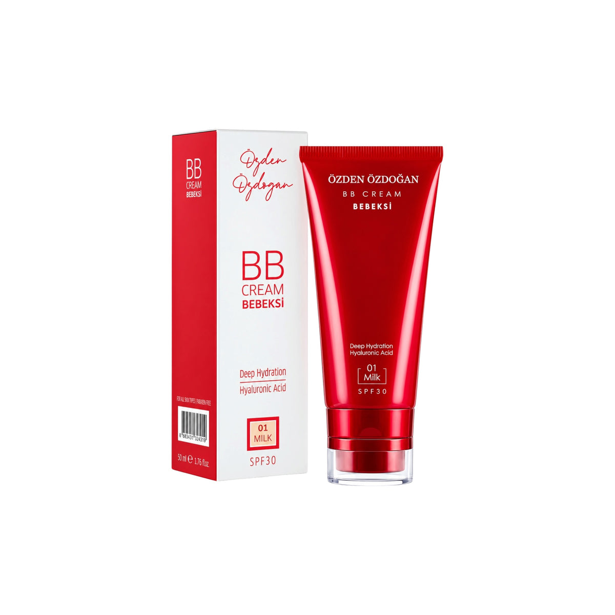 Özden Özdoğan BB Cream Bebeksi 01 Milk – SPF 30 – Hyaluronzuur – 50 ml