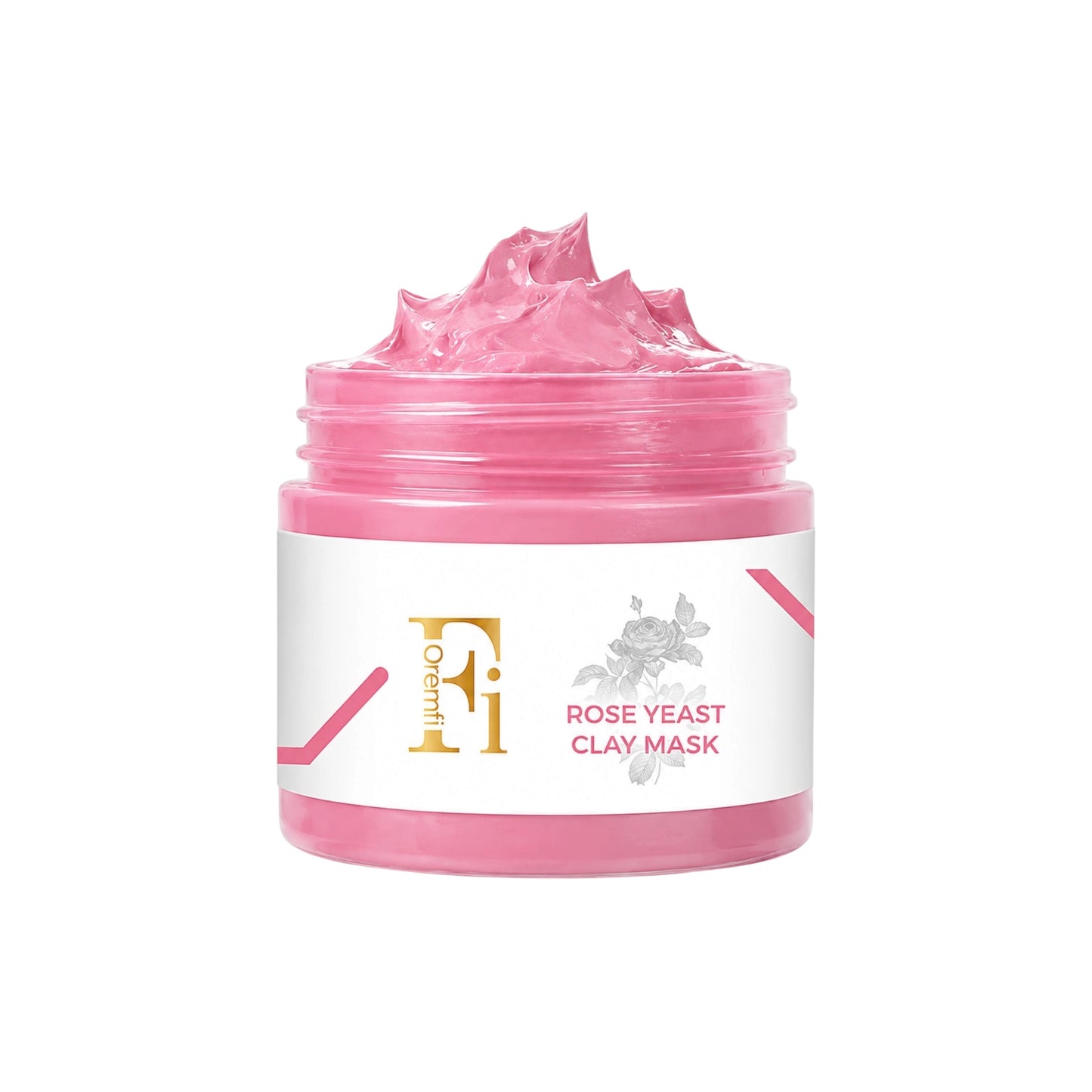 Qremfi Rose Yeast Clay Mask 100 ml – Reinigend & Verzorgend Kleimasker