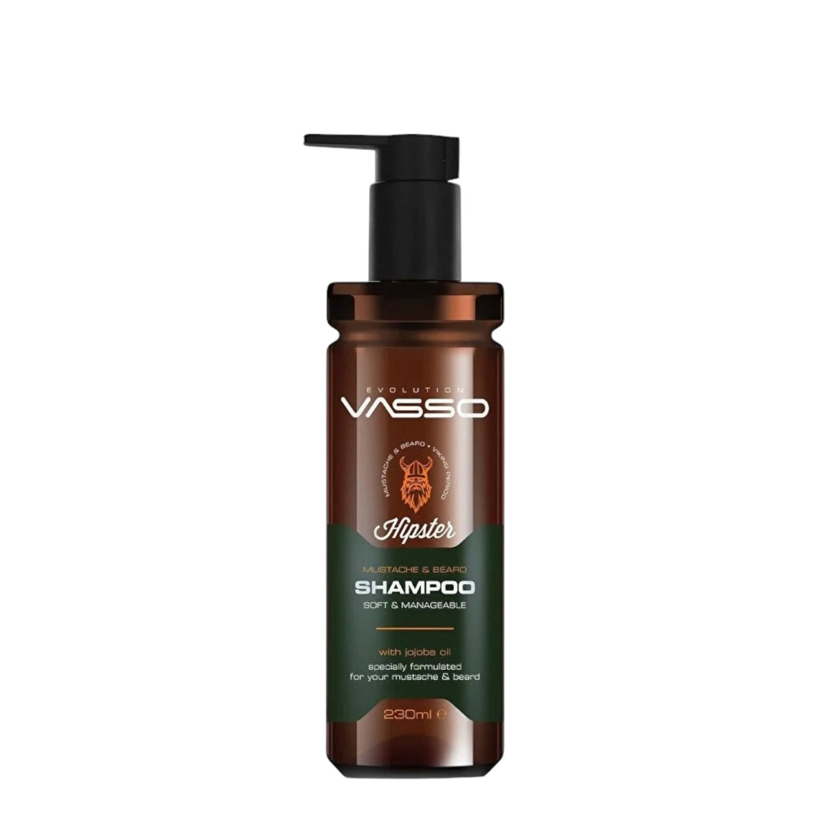 Vasso Hipster Baard- & Snor Shampoo met Jojobaolie – Verzorgend & Anti-Roos – 260 ml