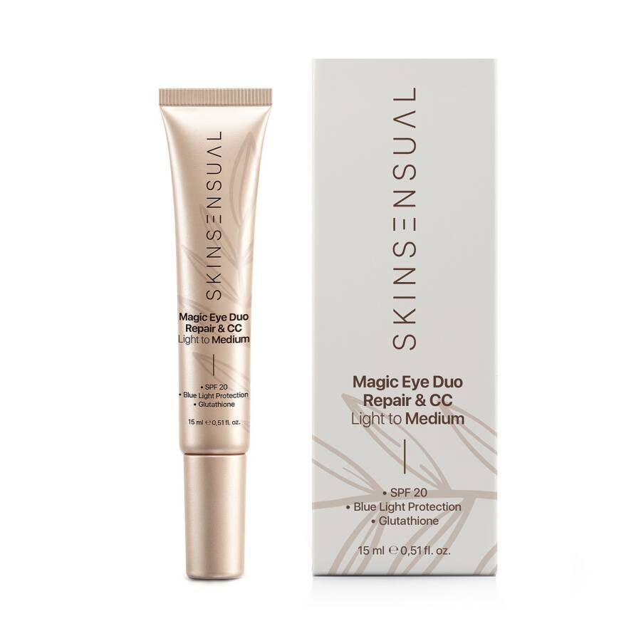 Skin Sensual Magic Eye Duo CC Oogcrème – Hydraterende & Egaliserende Oogverzorging – Met SPF 20 – Light to Medium – 15 ml
