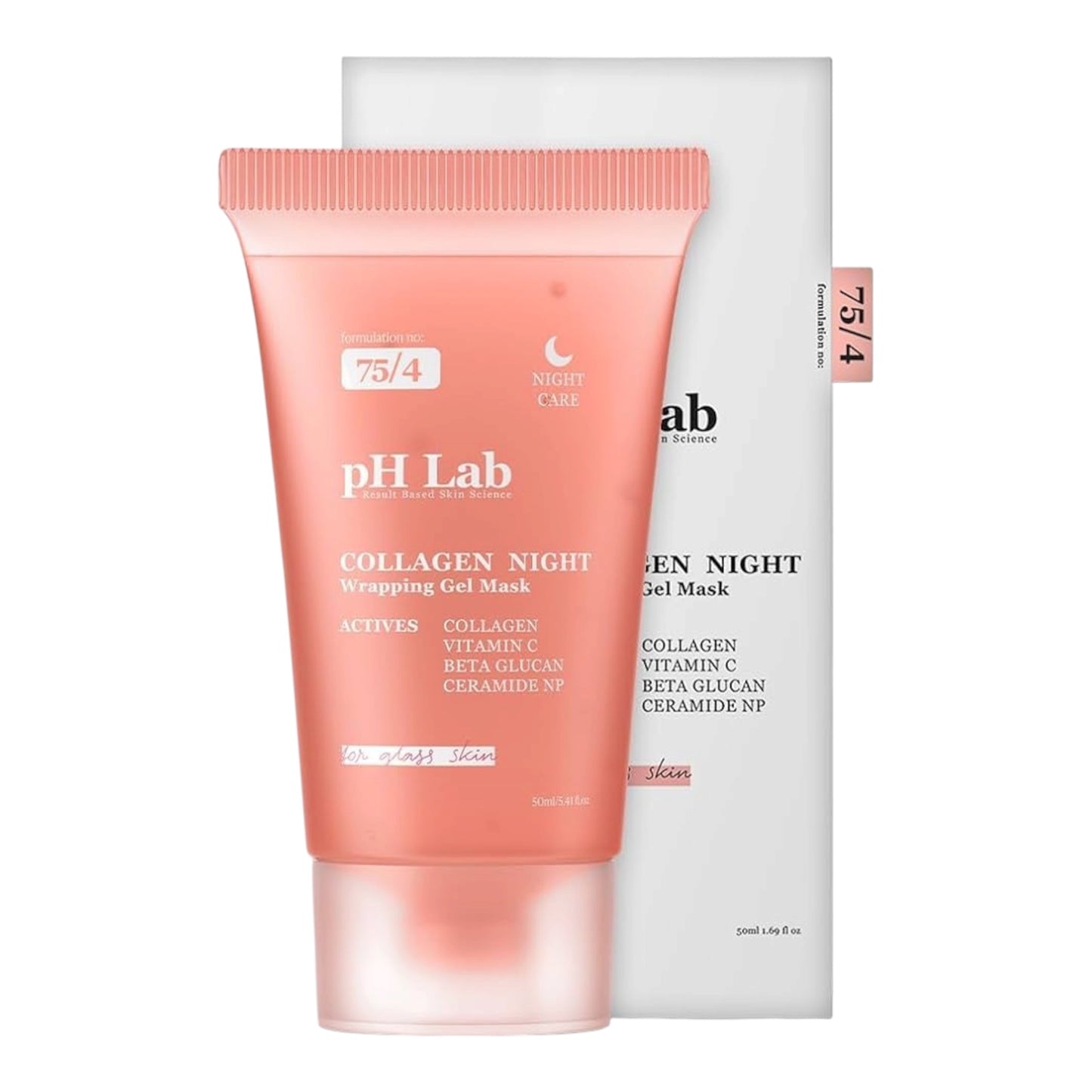 pH Lab - Collagen Night Wrapping Gel Mask 50 ml – Nachtmasker met Collageen, Beta Glucan en Vitamine C