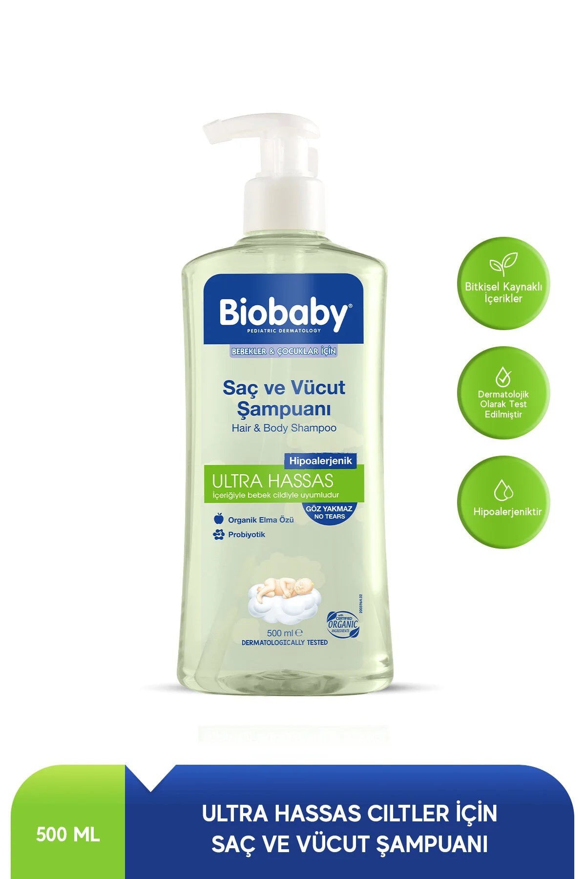 Biobaby - Atocare Shampoo voor Droge en Atopische Huid 300 ml – Hypoallergene Baby Shampoo voor Haar en Lichaam