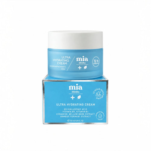 Mia Klinika 72H - Intensieve Hydraterende Crème - Waterbasis - Hyaluronzuur & Ceramiden - 50 ml
