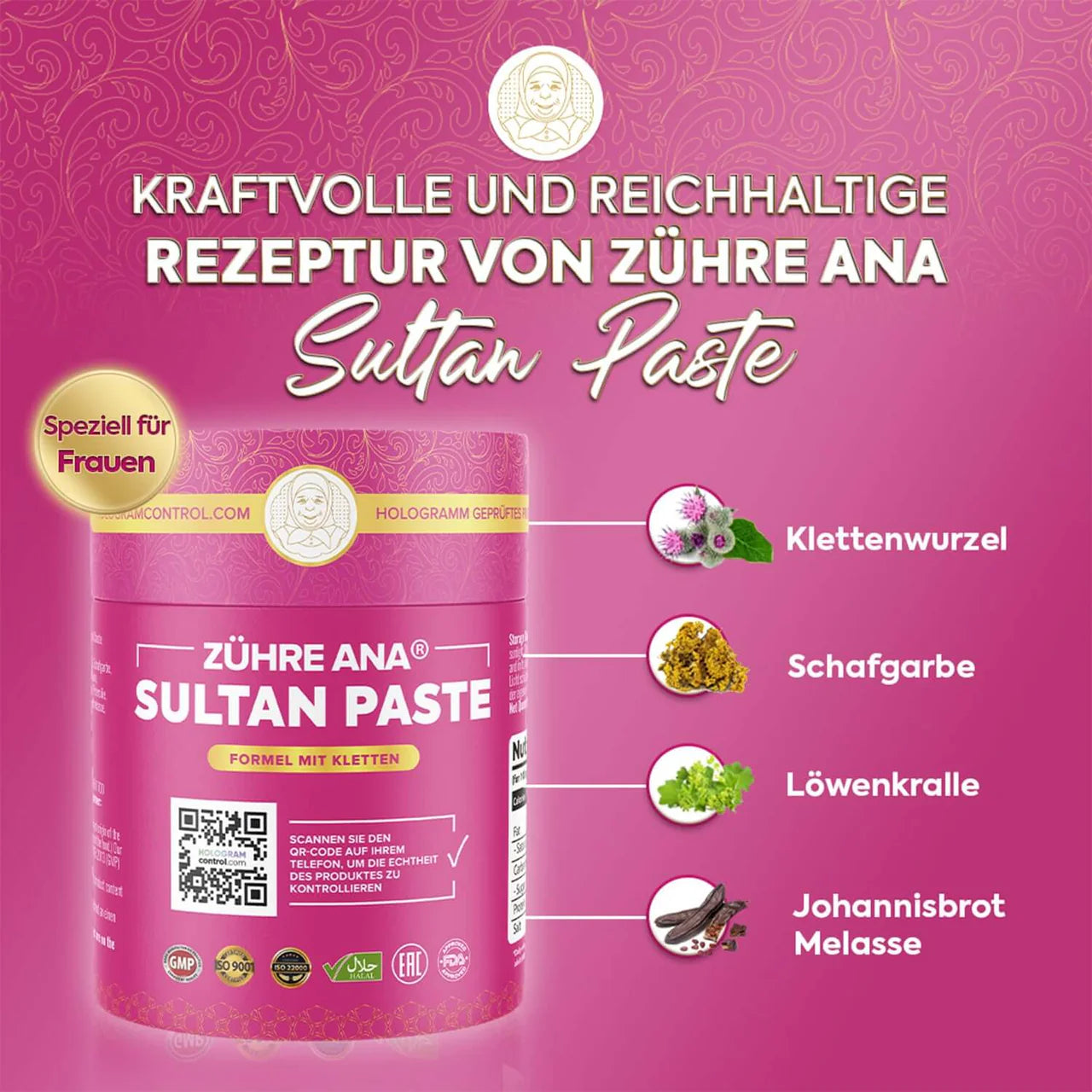 Zühre Ana Sultan Macunu 240 gr - Kruidenpasta met Dulavrat en Monnikspeper
