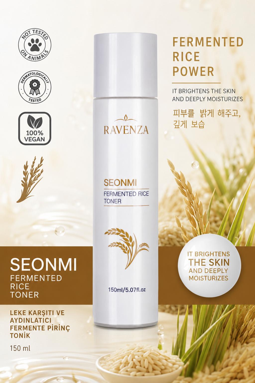 Ravenza Seonmi Fermented Rice Toner - 150 ml