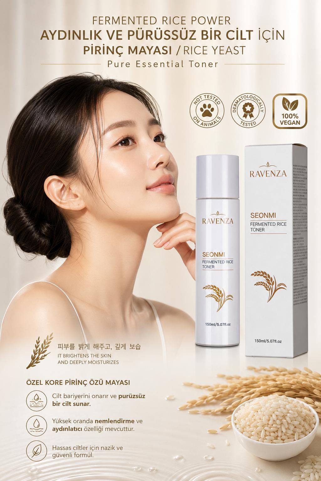 Ravenza Seonmi Fermented Rice Toner - 150 ml