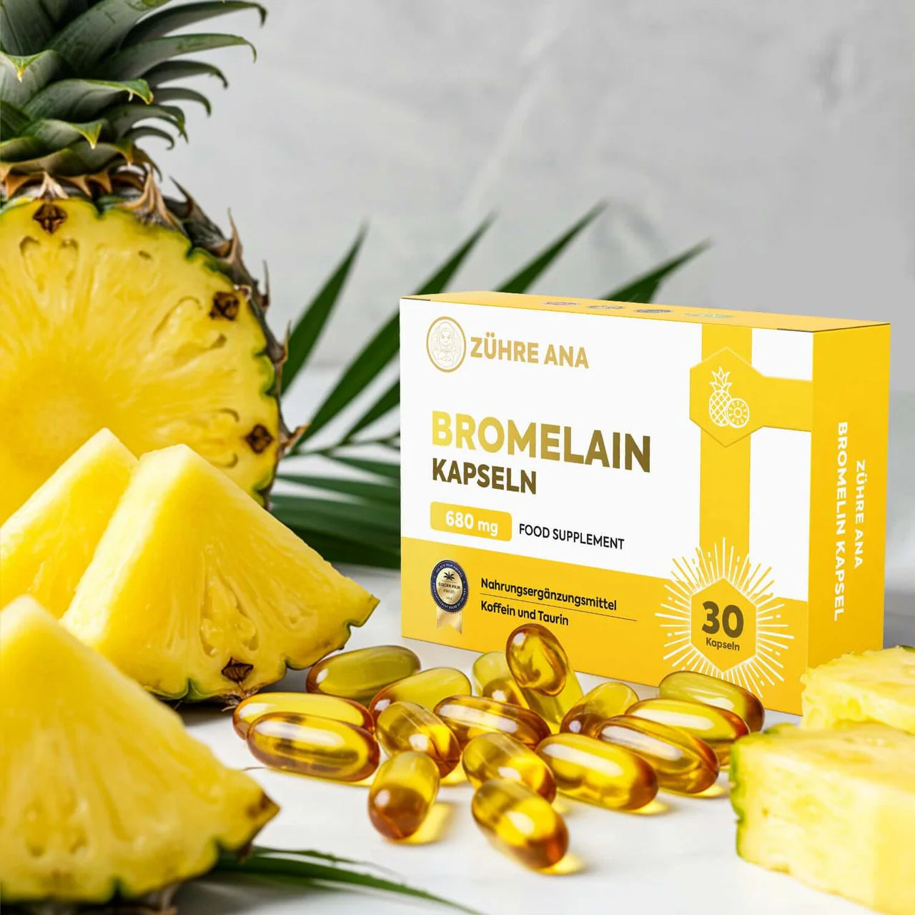 Zühre Ana Bromelaïne Voordeelpakket – Bromelaïne Siroop 150 ml + Bromelaïne Capsules 680 mg