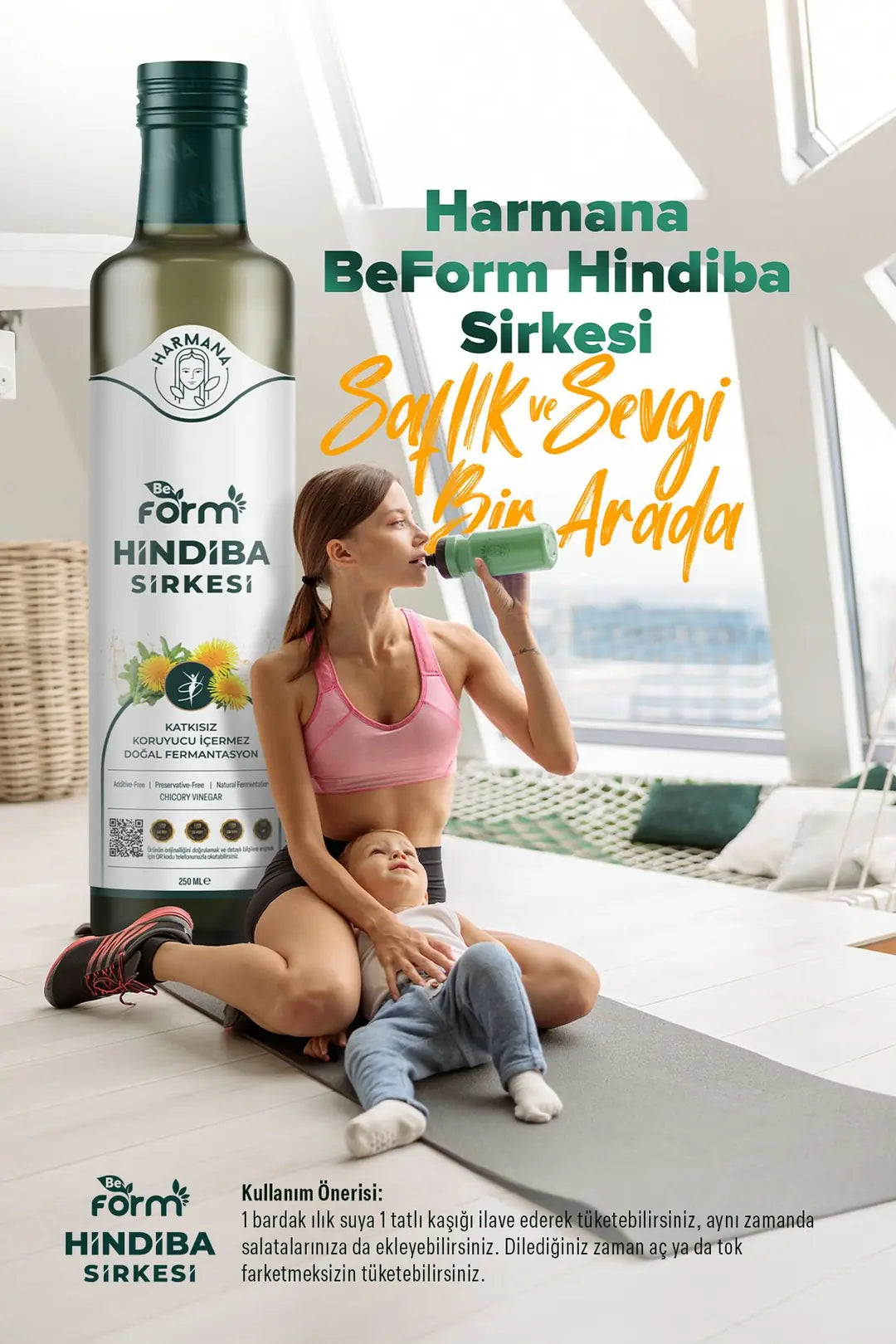 Harmana BeForm Cichorei Azijn – Gefermenteerde Azijn met Cichorei – 250 ml